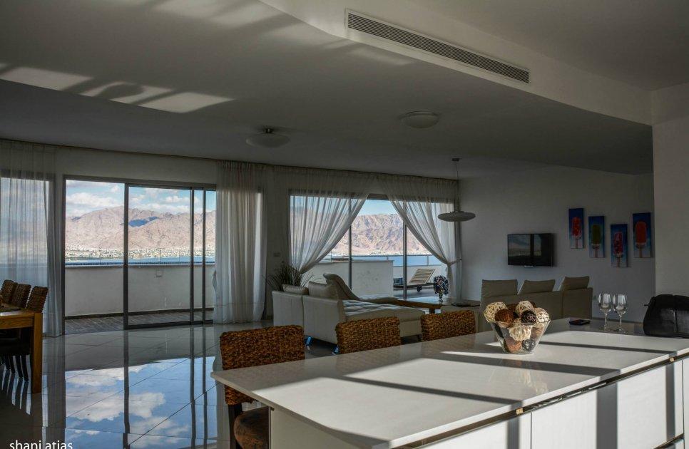 פנטהאוז מהחלומות - חדר שינה גדול מתחם פנימי, פנטהאוז מהחלומות, וילה  באילת וילות - Vila