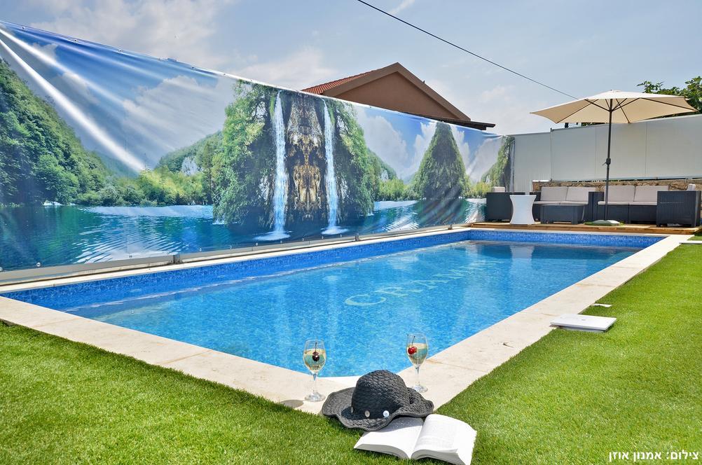 6905 חצר ובריכה, וילה אחוזת כרמים, וילה  בכפר חנניה וילות - Vila