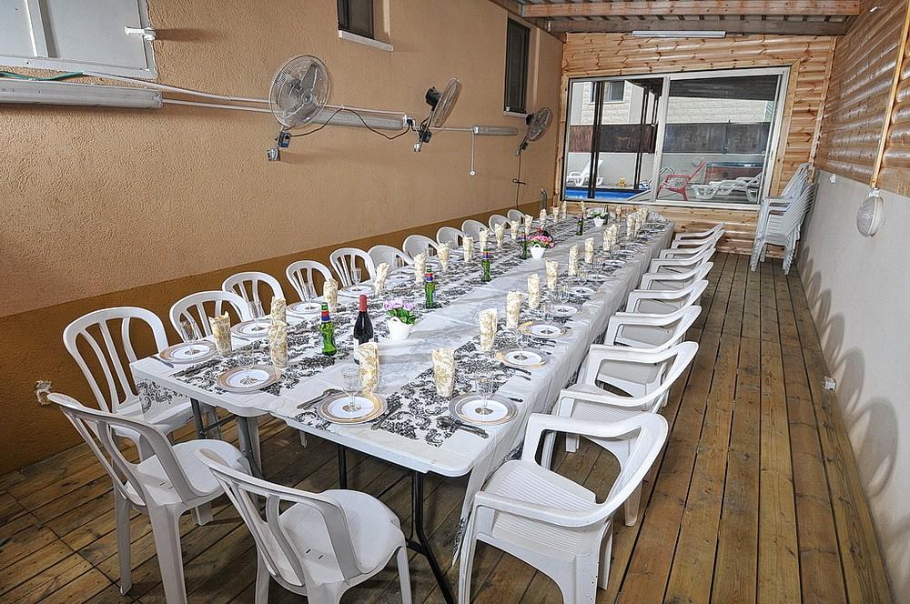 12431 בריכה וחדר האוכל, וילה אחוזת הכתר, וילה  במגדל וילות - Vila