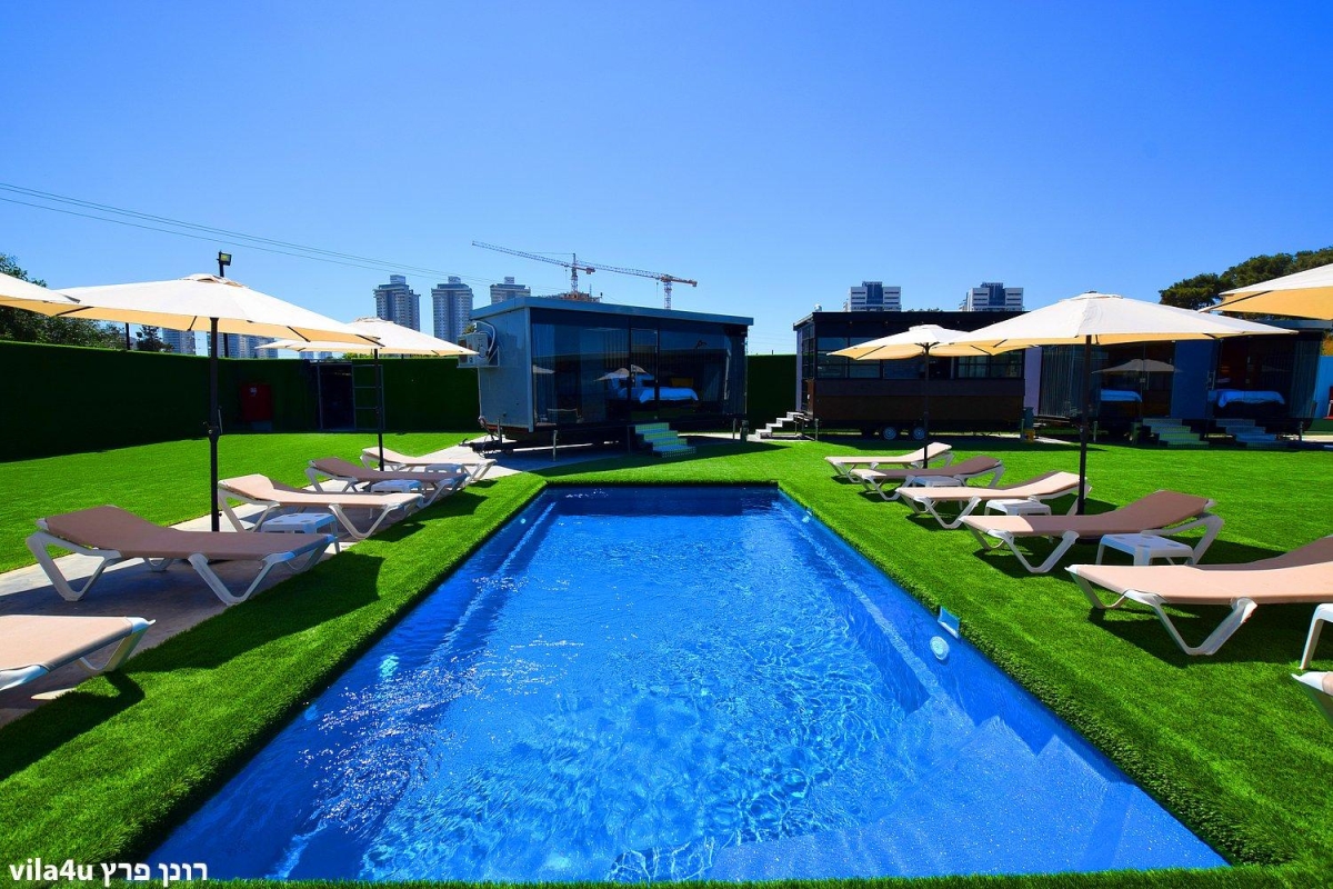46154 מתחם חיצוני ובריכה, בית האצילים איוונטס, וילה  בנתניה וילות - Vila