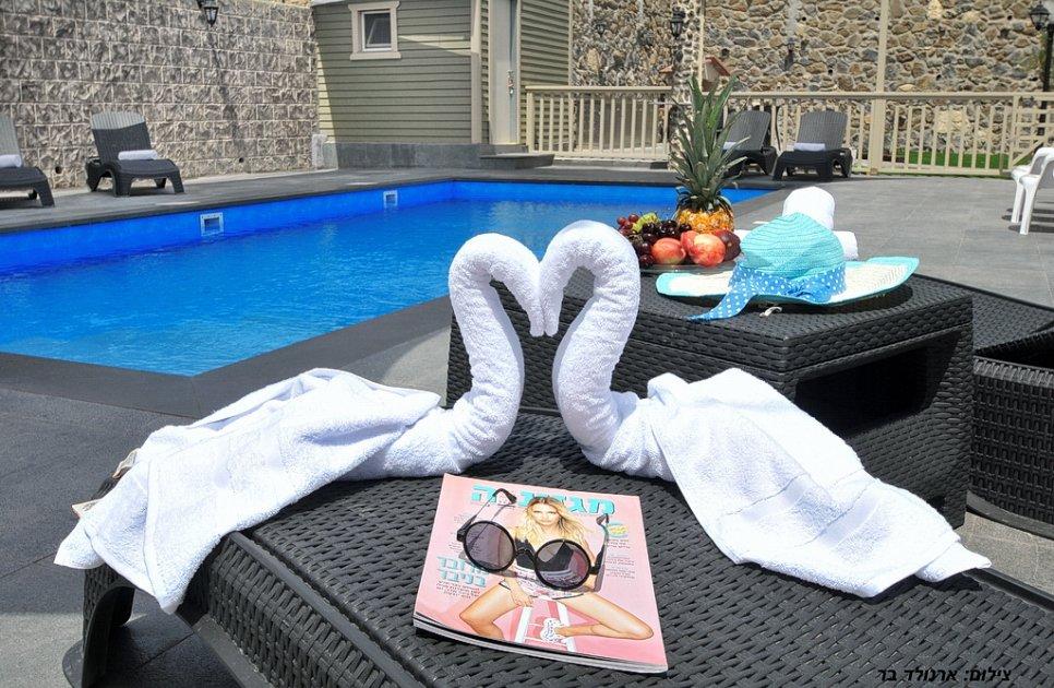 47783 החצר והבריכה, קדם אחוזת יוקרה, וילה  בספסופה וילות - Vila