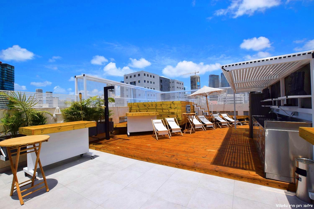 79826 מתחם חיצוני, פנטהאוז תל אביב, וילה  בתל אביב וילות - Vila