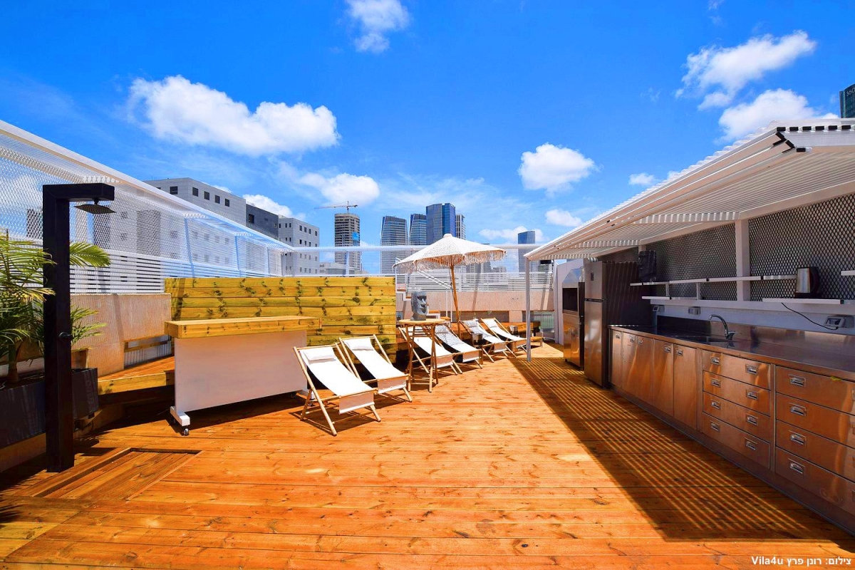 79831 מתחם חיצוני, פנטהאוז תל אביב, וילה  בתל אביב וילות - Vila