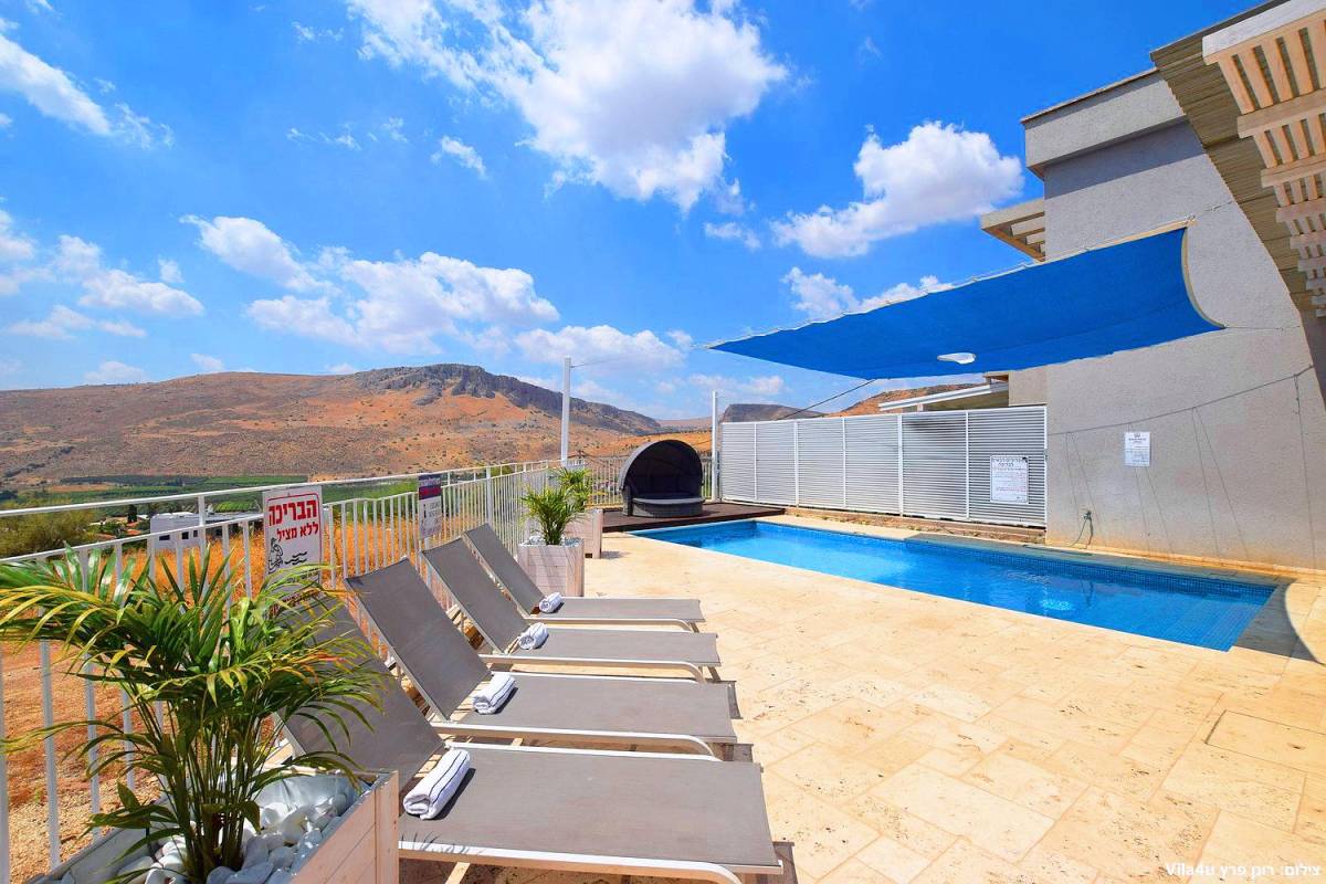 83372 גלריית חוץ, וילה מול כנרת וארבל, וילה  במגדל וילות - Vila