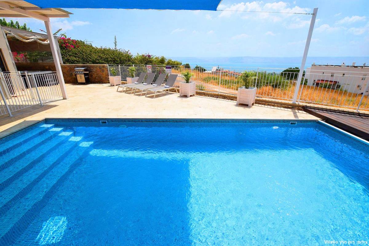 83380 גלריית חוץ, וילה מול כנרת וארבל, וילה  במגדל וילות - Vila