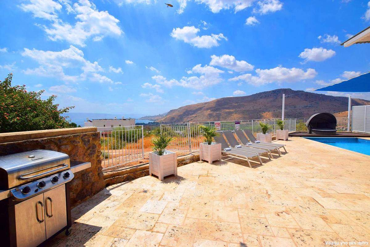 83385 גלריית חוץ, וילה מול כנרת וארבל, וילה  במגדל וילות - Vila