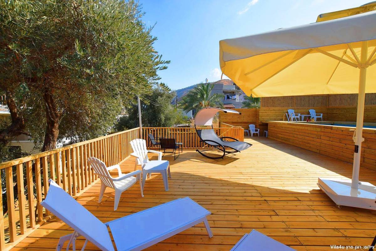 90853 המתחם החיצוני, אחוזת פאלמס בוטיק, וילה  בטבריה וילות - Vila