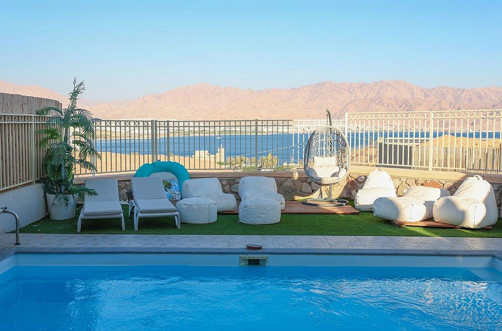 122405 המתחם החיצוני, לה בל בוטיק אילת, וילה  באילת וילות - Vila