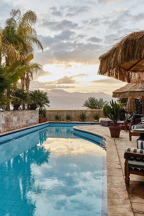 142423 מתחם חיצוני, וילה בלפור אילת, וילה  באילת וילות - Vila