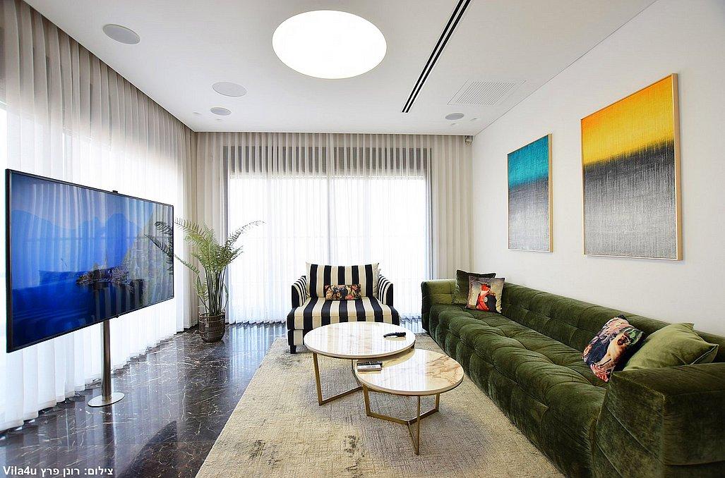 157711 המתחם הפנימי, סי וויו פנטהאוז - Sea View Penthouse, וילה  בחדרה וילות - Vila