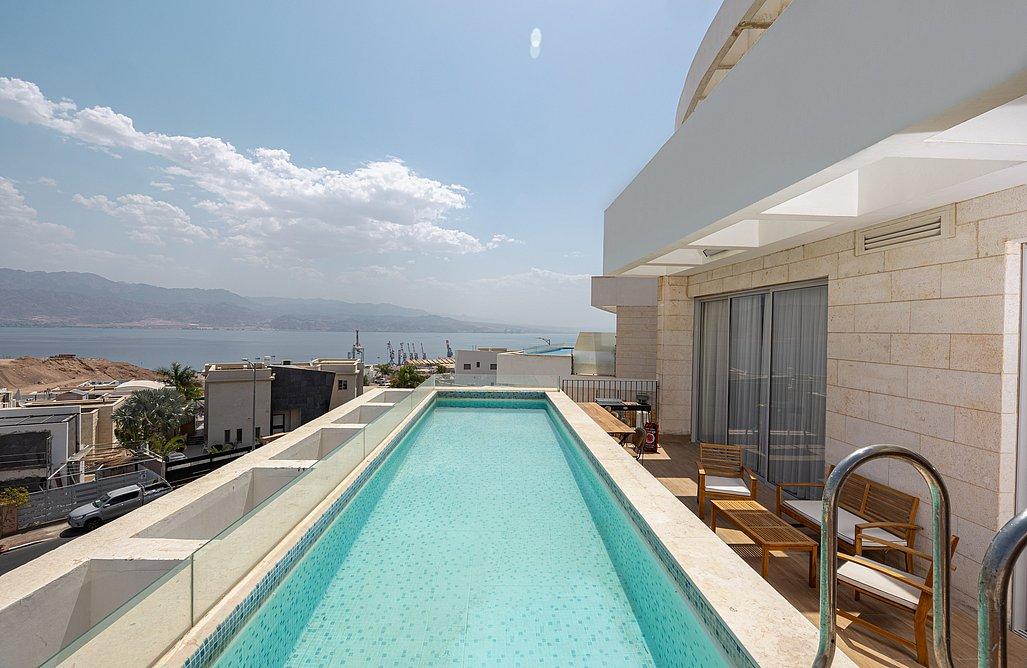 161201 מרפסת הפנטהאוז, פנטהאוז אופק, וילה  באילת וילות - Vila