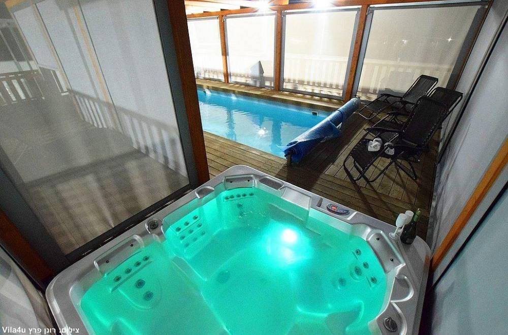 178546 הבריכה והספא בחורף, וילה גולד בוטיק, וילה  בעבדון וילות - Vila