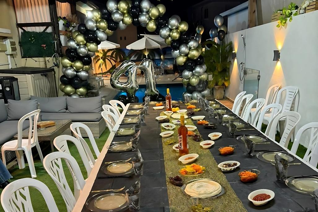 187669 אירועים במתחם, מלכה פול Malka pool, וילה  בעזריקם וילות - Vila