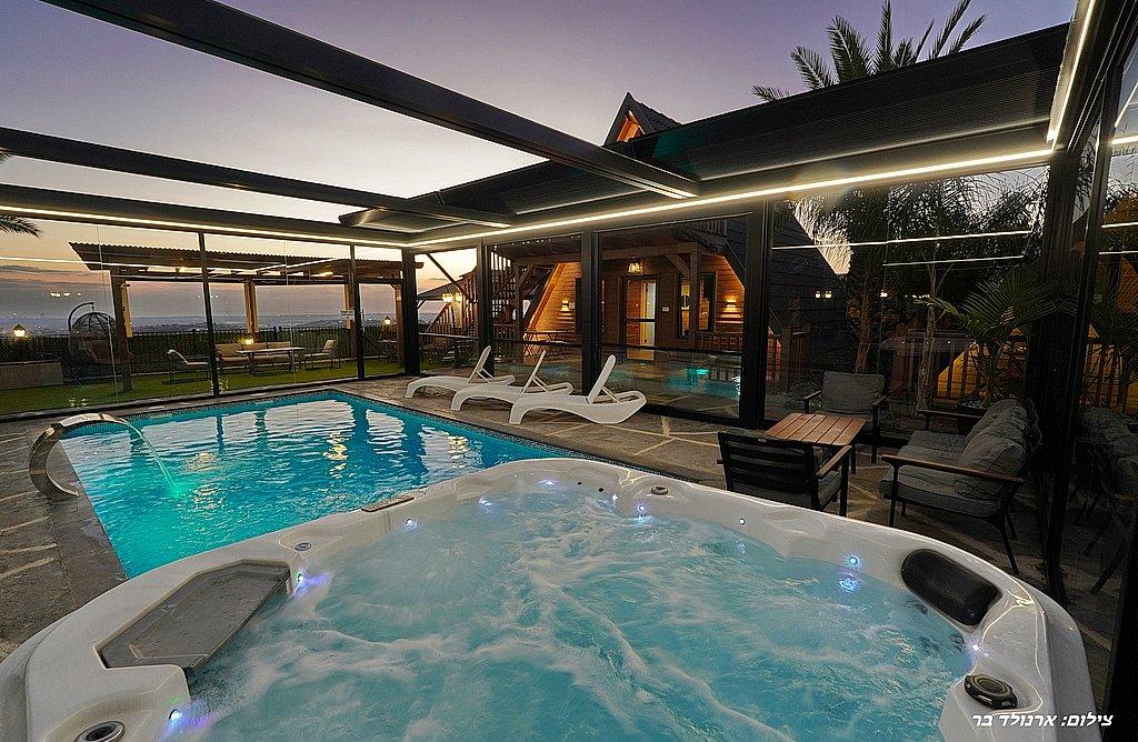 198322 תמונות חוץ ערב, פרופאנס בגליל, וילה  בירכא וילות - Vila