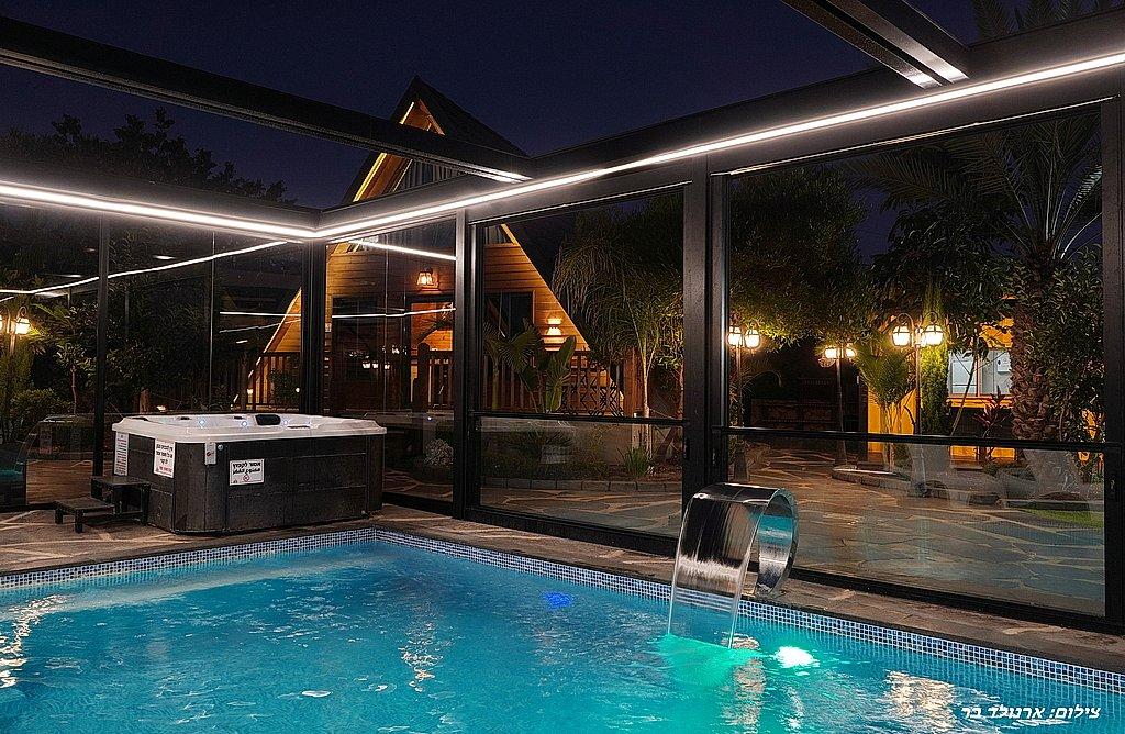 198325 תמונות חוץ ערב, פרופאנס בגליל, וילה  בירכא וילות - Vila