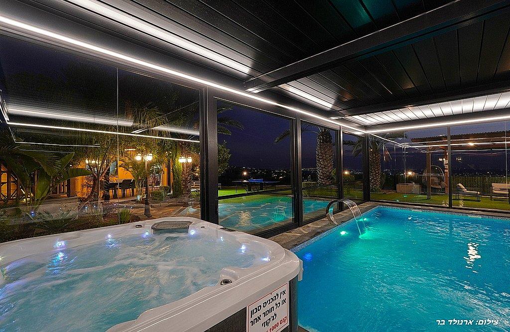 198327 תמונות חוץ ערב, פרופאנס בגליל, וילה  בירכא וילות - Vila