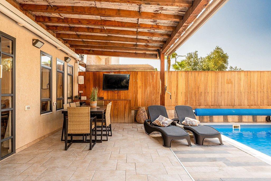 199875 גלרית חוץ, הבית על הוואדי, וילה  באילת וילות - Vila