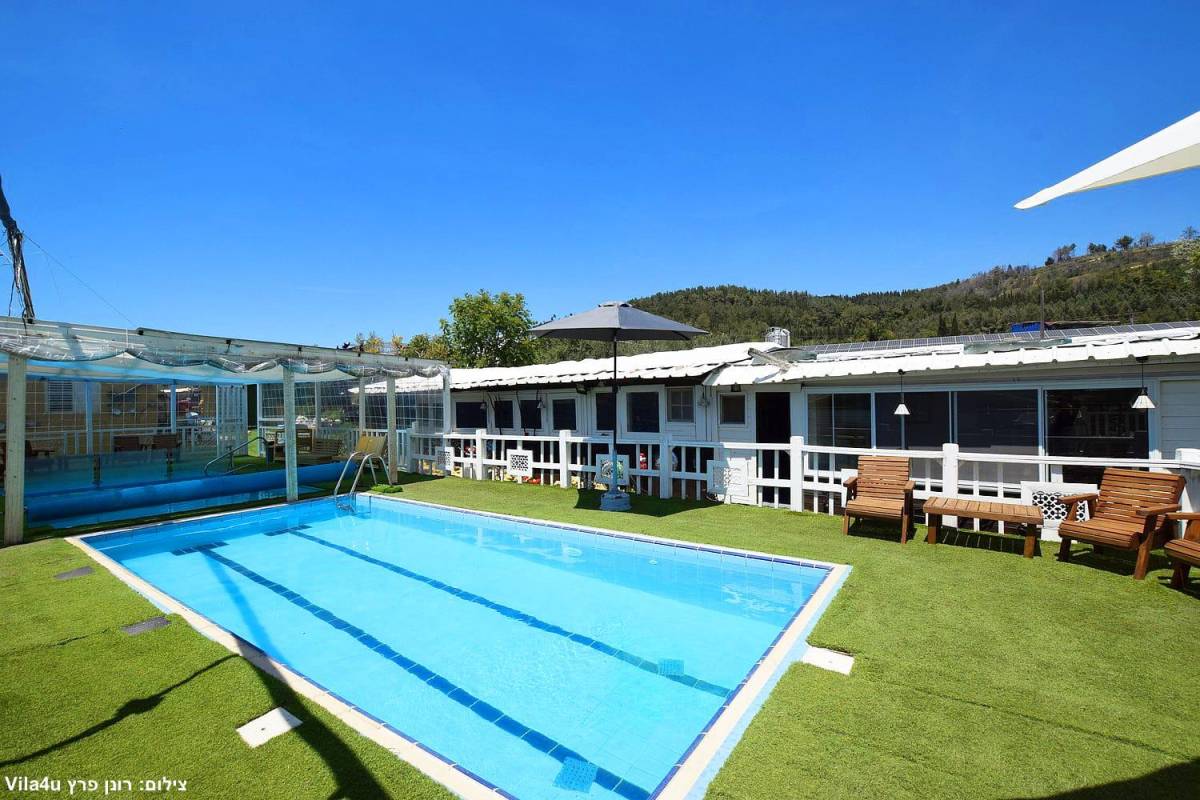 201599 מתחם הבריכה, אחוזה בגליל, וילה  בחוסן וילות - Vila
