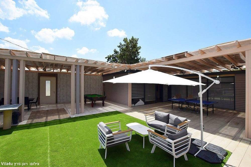 202821 המתחם חיצוני של הוילה, אחוזת כוכב יהלום, וילה  בשלומי וילות - Vila