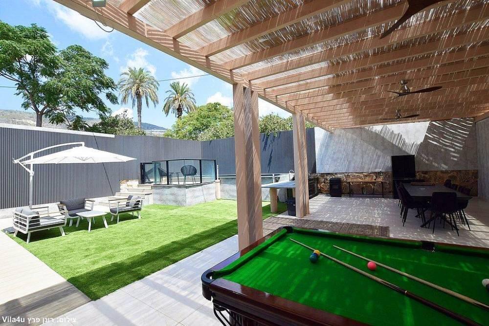 202827 המתחם חיצוני של הוילה, אחוזת כוכב יהלום, וילה  בשלומי וילות - Vila