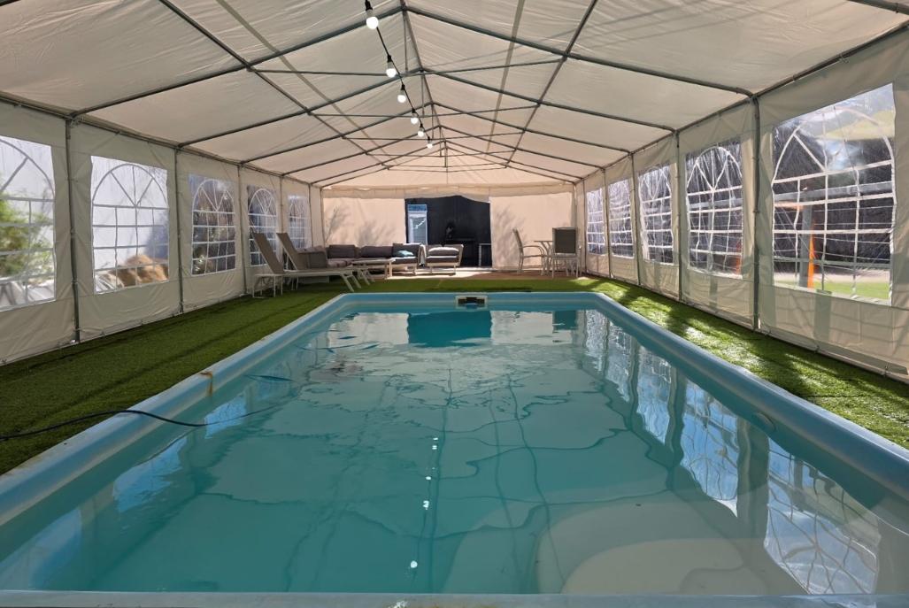 208576 הבריכה בחורף, אחוזת שדות מיכה, וילה  בשדות מיכה וילות - Vila