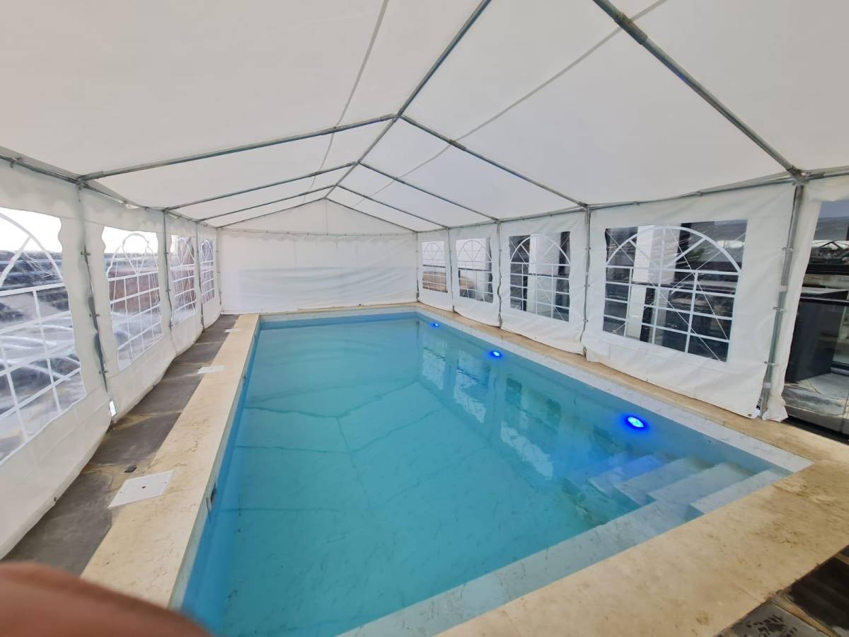 208607 הבריכה בחורף, ממלכת החלומות, וילה  בעין אל אסד וילות - Vila