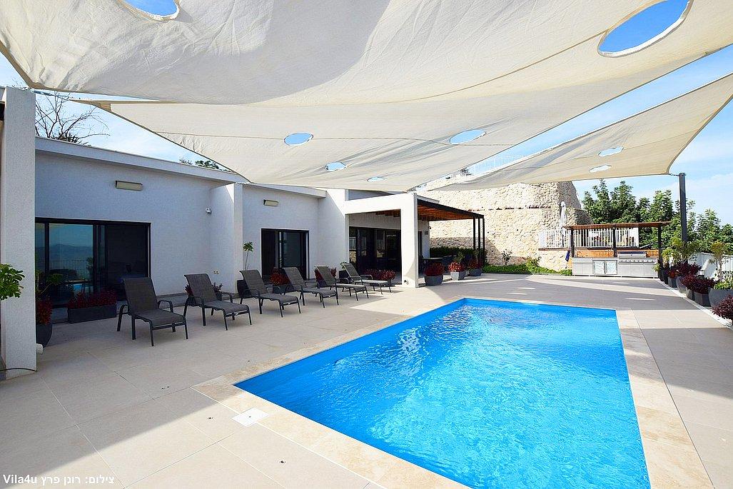 208887 גלרית חוץ, אחוזת גפנים, וילה  ברמות נפתלי וילות - Vila