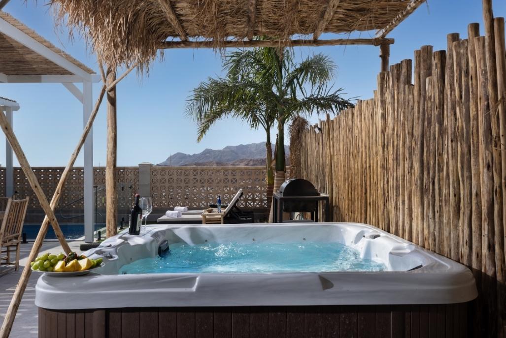 215829 המתחם החיצוני, אלה סאן - וילה שיטה, וילה  באילת וילות - Vila