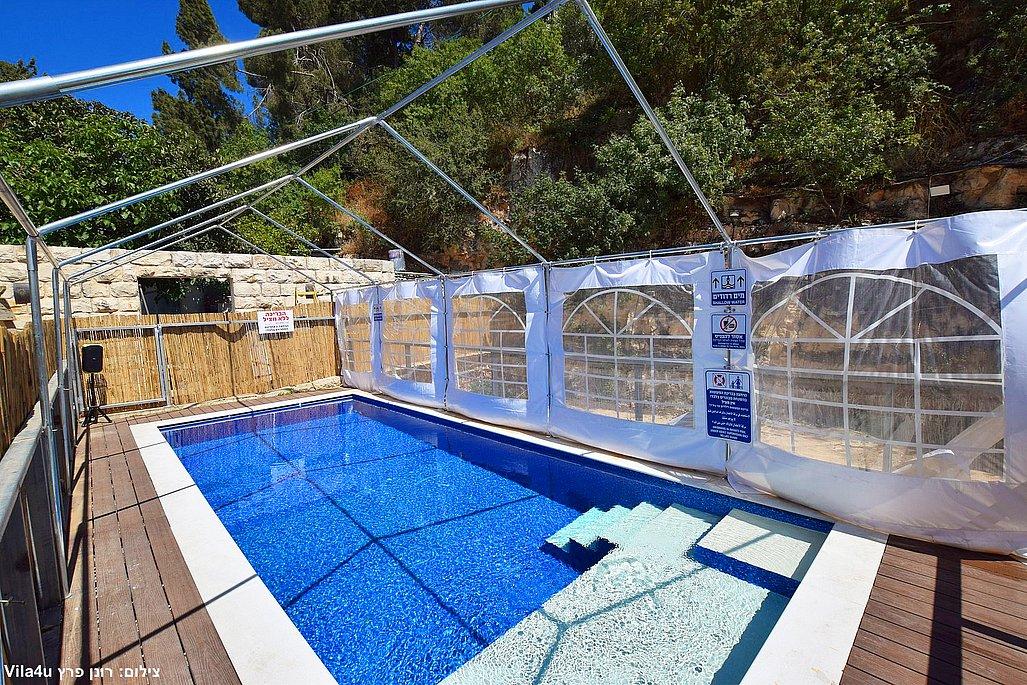 222566 מתחם חיצוני, אחוזת מן בהר, וילה  בצפת וילות - Vila