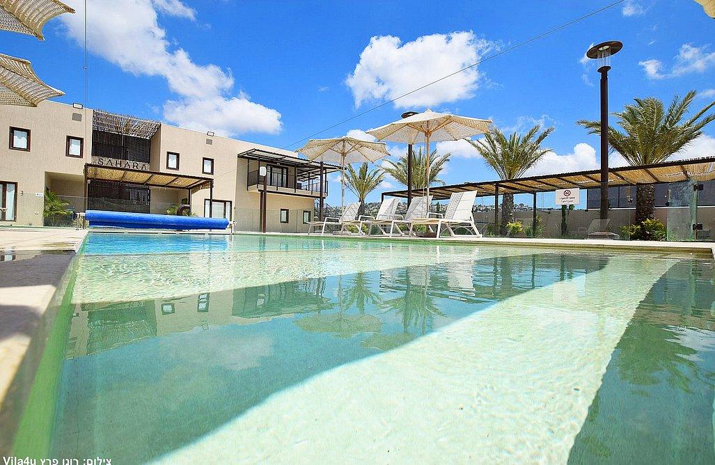 225206 מתחם החצר והבריכה, סהרה ריזורט - Sahara resort, וילה  בירכא וילות - Vila